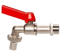GARDENA Ball Outlet Valve: Tap For The Inner and Outer Area, 26.5 mm (3/4 ") - Thread, For 13 mm (1/2") - Tubing (7332-20)
