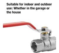 GARDENA Ball valve: The outlet valve For indoor And Outdoor use, double-sided internal Thread 21 mm (1/2 ") - Thread (7335-20)