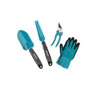 Gardena Basic Hand Tools Set with Trowels Secateurs and Gardening Gloves
