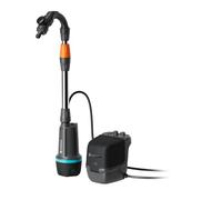 Gardena Battery Rainwater Tank Pump 2400 ComfAuto 18V P4A Solo Pumps: Automatic Water Pump, Scheduled Irrigation Control, Timer Function, Stepless Power Adjustment, Steady Pressure (14605-55)