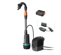 Gardena Battery Rainwater Tank Pump 2600 Comfort 18V P4A Ready-To-Use Set: Scheduled irrigation control, Timer function, Adjusts to your water tank, Steady pressure, Cordless (14604-20)