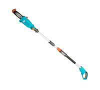 Gardena Battery Telescopic Pruner TCS 20/18 V P4A Without Battery: Pruning Saw with a Range of up to 4 m, 20 cm bar, Angled Head, Including Harness