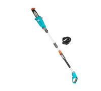 Gardena Battery Telescopic Pruner TCS 20/18 V P4A Without Battery: Pruning Saw with a Range of up to 4 m, 20 cm bar, Angled Head, Including Harness (14770-55)