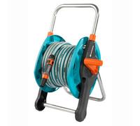 Gardena Blue, Orange & Grey Freestanding Hose Reel Without Wheels (L)20M