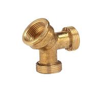 GARDENA Brass 2-Way Distributor 19 mm: GARDEN Hose tube branch For The operation Of two terminal Devices, 26.5 mm (3/4 ") - Thread (7155-20)
