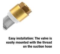 GARDENA Brass foot valve: Check valve, 33.3 mm (G 1 ") - Threaded For