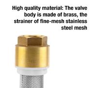 GARDENA Brass foot valve: Check valve, 33.3 mm (G 1 ") - Threaded For