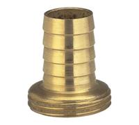 GARDENA Brass Hose Fitting 1-Piece: Screwing Of Highquality Brass, 26.5 mm (3/4 ") - Thread, For 13 mm (1/2") - Tubing (7146-20)