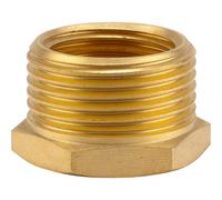 GARDENA Brass Reducer: Brass connecting Piece to The Pipe Connection with a quick coupling, 26.5 mm (3/4 ") - AG / 21 mm (1/2") - IG (7270-20)