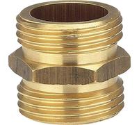 GARDENA Brass Threaded nipple: Brass Fitting For a two-sided Connection to e.g. Pumps, Pipe Thread 33.3 mm (G 1 ") (7261-20)