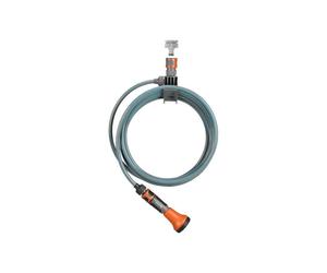 GARDENA city garden terraces spiral hose 7.5 m: Garden hose with integrated hose holder, 9 mm hose diameter, with original GARDENA system components a