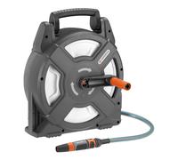 GARDENA City Gardening Terrace Hose Box, 10 m: Hose Coil with 10 m Hose, Folding Crank and Handle, Space-Saving Storage, for Terrace and Garden