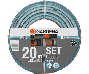 Gardena Classic Durable Hose, 20m, 13mm (1/2inch), UV Resistant, 22 Bar Pressure