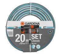 GARDENA Classic Hose, 13 mm (1/2"), 20 m: Universal Garden Hose of Robust Cross-Weave, 22 bar Burst Pressure, UV Resistant, Withou