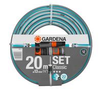 GARDENA Classic Hose, 13 mm (1/2"), 20 m: Universal garden hose of robust cross-weave, 22 bar burst pressure, UV and frost resistant, with system