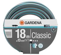 Gardena - Classic Hose - 13mm, 18 metres: universal hose made of strong twill fabric, burst resistant up to 22 bars, UV resistant, no extra fittings.