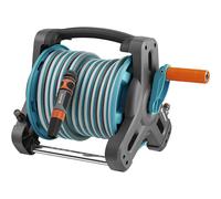 Gardena Classic Hose Reel 10 Set: Garden Hose Set Including Hose Reel and 10-m Hose, Great Standing Security, Adapter, Spray Nozzle, Carrying Handle,
