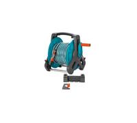 Gardena Classic wall-fixed Hose Reel 50 Set: Mobile hose reel, wall-mountable to save space and can be removed at any time, with a 20-m hose, spray