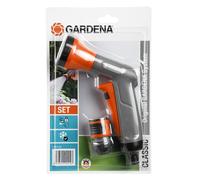 Gardena Classic Cleaning Gun Nozzle, Hose/Tap Connector, Soft Water Sprayer, Set