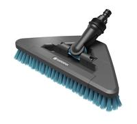 Gardena Cleansystem Hard Flex Long-Handled Brush: for Cleaning Non-Sensitive Surfaces, Triangular, swivelling, Firm bristles, for