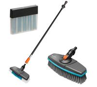 Gardena Cleansystem Hard Wash Brush & 150Cm Handle & Soft Wash Brush Window