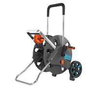 Gardena CleverRoll L Easy: Hose trolley with up to 100 m capacity, especially stable, convenient, robust metal hose guide, anti-drip device, tool-free