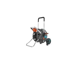 Gardena CleverRoll L Easy: Hose trolley with up to 100 m capacity, especially stable, convenient, robust metal hose guide, anti-drip device, tool-free