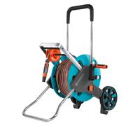 GARDENA CleverRoll M Easy Set: Hose cart with up to 20 m capacity, particularly stable, with a comfortable hose guide in a robust metal frame, drip