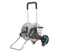 Gardena CleverRoll M Metal: Hose trolley with up to 60 m capacity, especially sturdy with a stable hose guide and anti-drip device (18541-20)