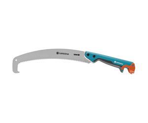 GARDENA Combisystem 8739-20 - Curved saw 300 P for optimal cutting of branches, pick-up hook, hard chrome plated, non-slip stop, precise serrated shar