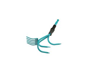 Gardena combisystem Grubber-Rake: Practical 2-in-1 garden tool, turquoise and black, one size, (03165-20)