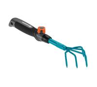 Gardena combisystem Hand Weeder: Five-tined hand grubber for loosening and aerating soil in beds and flower boxes, 7 cm working width, ergonomic