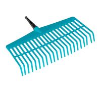 Gardena combisystem Lawn Rake: Convenient tined rake for cleaning up dead leaves and grass clippings, with robust plastic tines, working width 43 cm