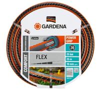 GARDENA 18053-20 Comfort FLEX Hose 19mm 25m Black/Orange UV-Resistant