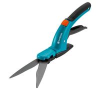 Gardena Comfort Grass Shears: high Shear with Serrated Cutting Blade, Non-Stick Coating, Runner for a Constant Cutting Height, Ergonomic Grip, for