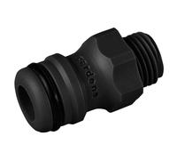 GARDENA Connection Piece: Plug-in Coupling for The Connection of Irrigation Devices to The Original GARDENA System for 13.2 mm (G1 / 4) Threads, Gray