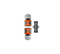 Gardena Coupling Set: Hose Coupling for Hose Extension 13 mm (1/2 inch) and 15 mm (5/8 inch), Works with high Water Pressure, Easy Installation