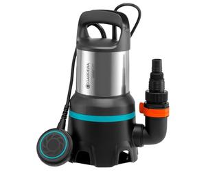 Gardena Dirty Water Submersible Pump 16000: Submersible Pump with Flow Rate 16,000 l/h, Automatic Function, Float Switch with Continuous Function, Quick Coupling System, 450 W (9042-20)