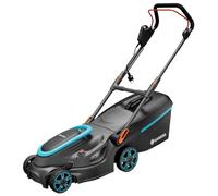 Gardena electric lawn mower PowerMax 37/1800 G2: mower up to 500 m², 1800 W power, 37 cm cutting width, 45 l catch volume, 35 to 65 mm cutting height, ErgoTec Plus handle, foldable (14637-20)