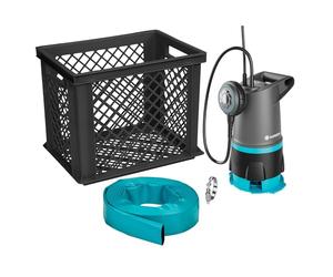 Gardena Flood Protection Set 20000 Basic Pumps: Flood Protection Kit, High Capacity, Combined Dirty and Clean Water Pump, Automatic Activation, Reliable Water Drainage (9019-47)