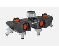 GARDENA Four Way Splitter Distributer Garden Taps Channel Water 8194