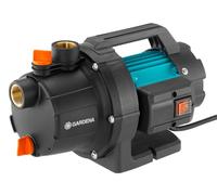 Gardena Garden Pump 3700/4 P Basic: Garden Pump, Flow Rate 3700 l/h, Power 800 W, Long Service Life Thanks to a Stainless Steel Shaft, cast Iron housing, Sprinkler Connection Possibility (9015-47)