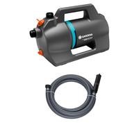 Gardena Garden Pump 5000 Silent Suction Set Pumps: 26% More Flow Rate at the Same Power Consumption as its Predecessor, Low Noise Operation, Rain and UV Resistant housing, (9082-20)