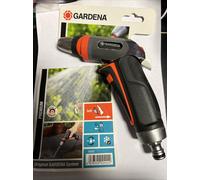 Gardena Premium Cleaning Gun Nozzle Hose Connector, Pulse Trigger Mist/Jet Spray