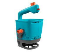 Gardena Hand-Held Spreader M: Spreader for simple distribution of fertiliser, seeds, and salt with a spreading width of 1-4 m, for lawn areas of up to