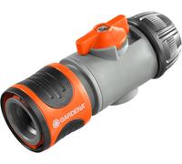 Gardena Hose Connector with Control Valve: 13-15mm (1/2"-5/8")