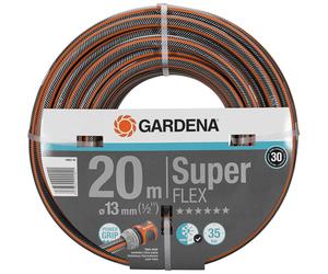 Gardena Hose Premium Super Flex, Power Grip Profile - 20m Length, 13mm Diameter