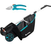 Gardena leaf and grass collector: Sweeping collector for the garden, with remov