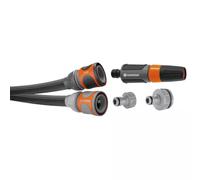 Gardena Liano LIFE Textile Hose Pipe Set 1/2" / 12.5mm 30m Grey