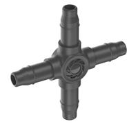 Gardena Micro-Drip-System 4-Way Coupling 4.6 mm (3/16 inch): Accessory for Branch Connection of Supply Pipes and Irrigation Lines,